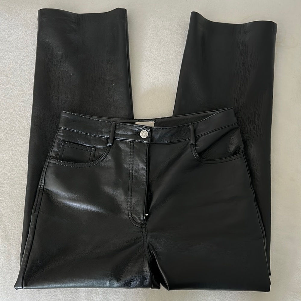 Wilfred Aritzia Melina cropped black dress pants